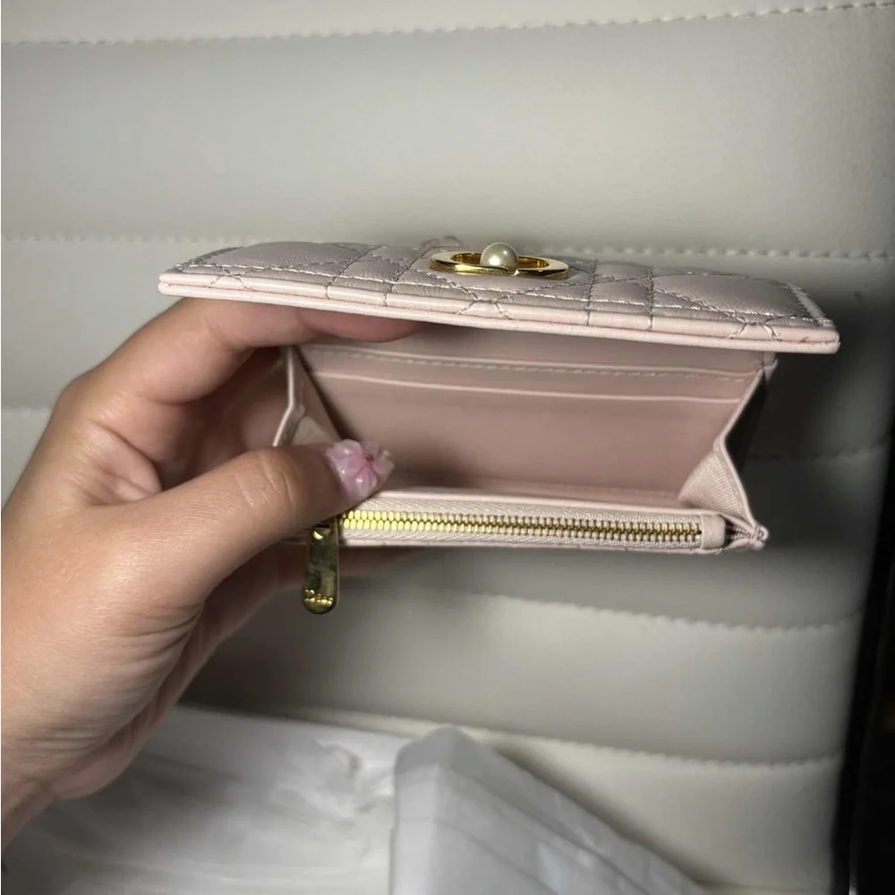 Dior Nude Quilted Leather Wallet